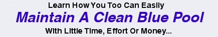 Maintain A Clean Blue Pool